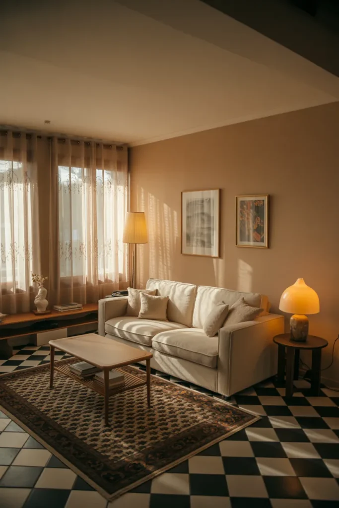 Checkered Tile Flooring