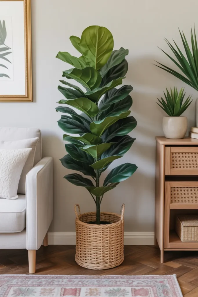 Faux Fiddle Leaf Plant