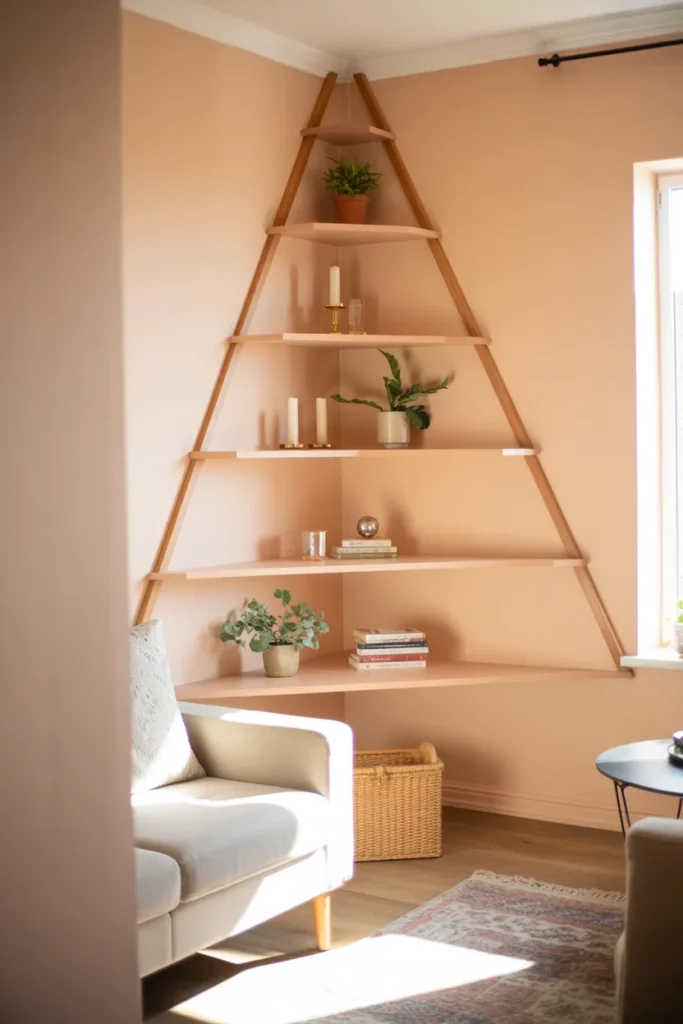 Floating Corner Shelves