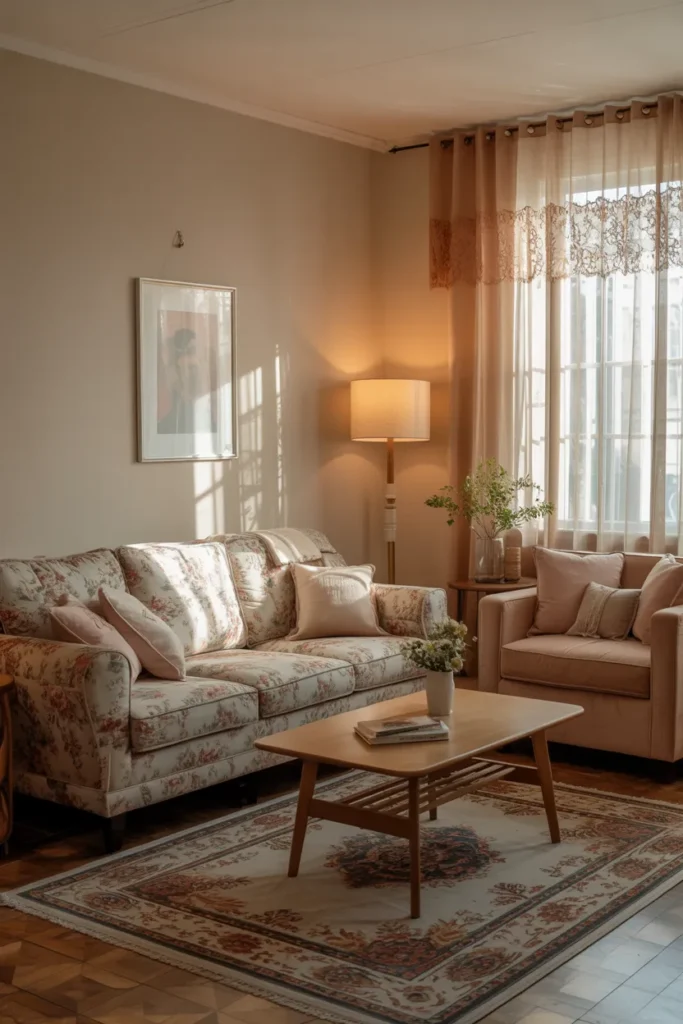 Floral Patterned Sofa