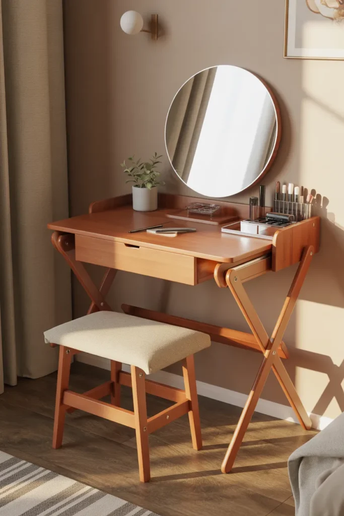 Foldable Wooden Vanity
