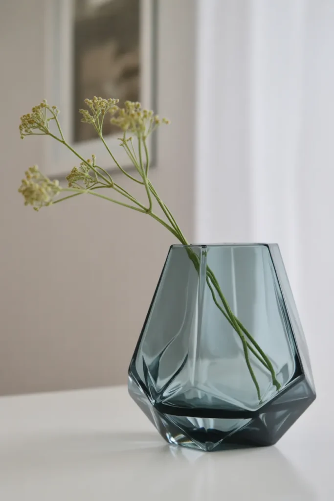 Geometric Glass Vase