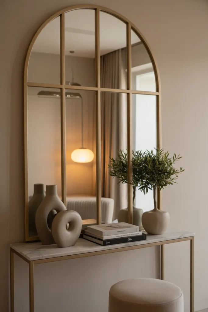 Gold Framed Arch Panel