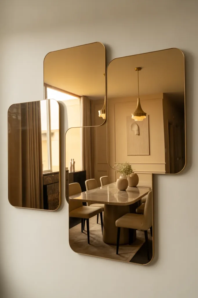Gold Layered Mirror Panels