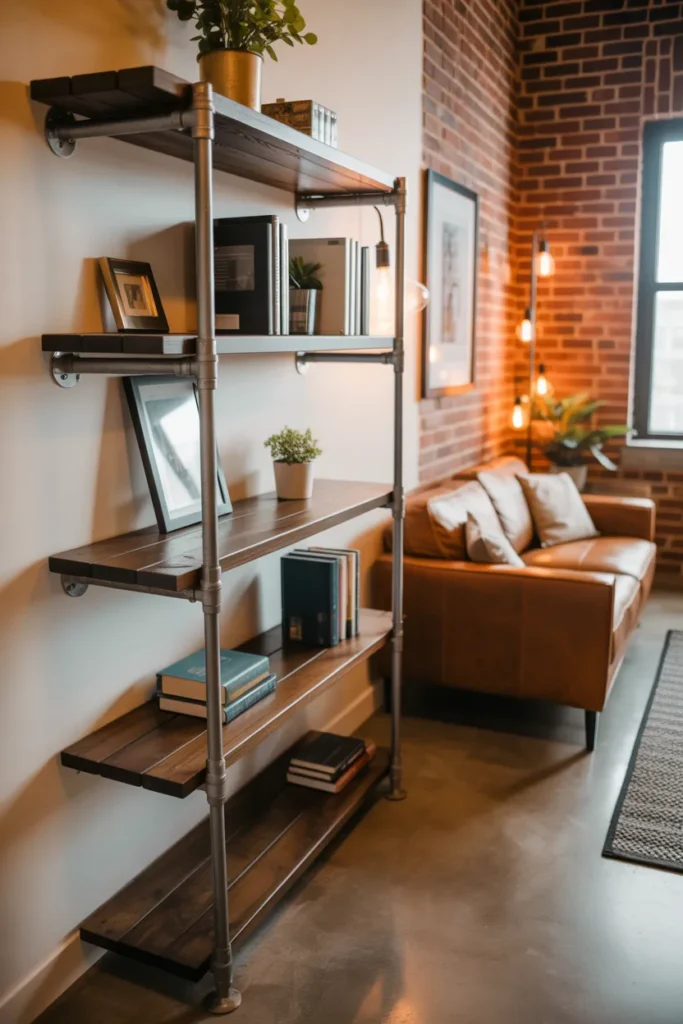 Industrial Pipe Shelves