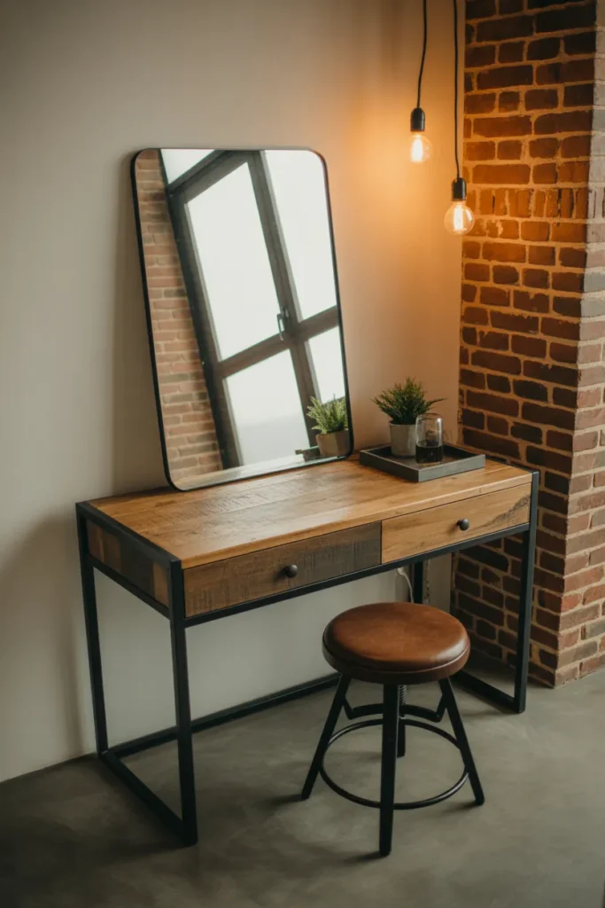 Industrial Wood Vanity