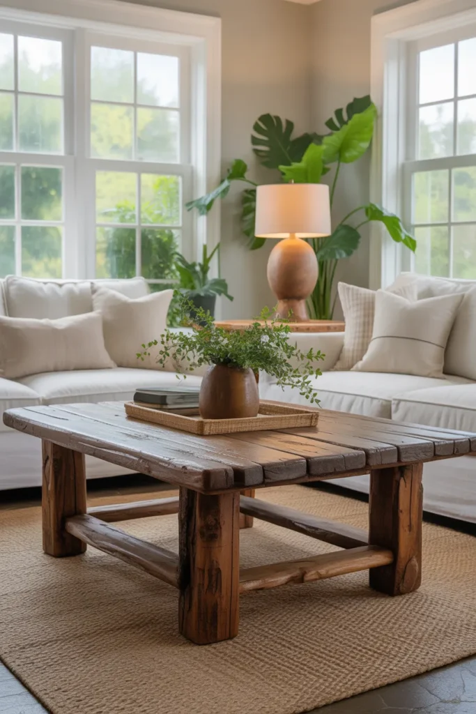 Rustic Wooden Coffee Table