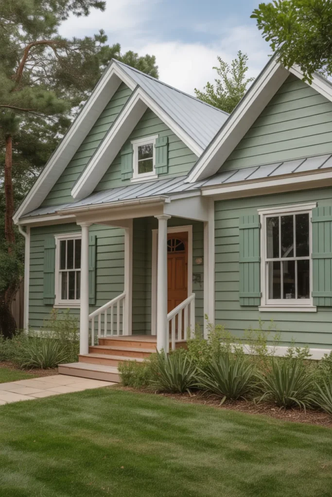 Sage Green Siding
