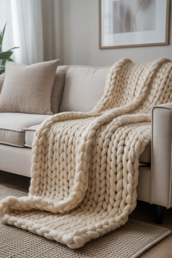 Textured Throw Blanket