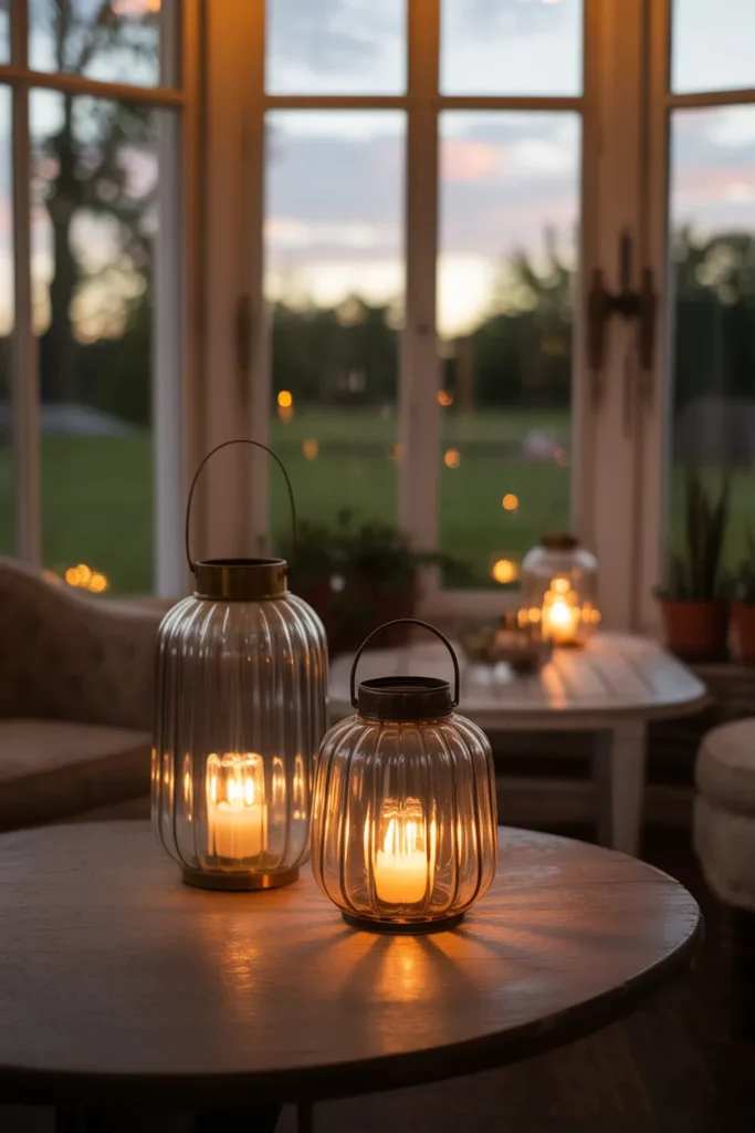 Vintage Glass Lanterns