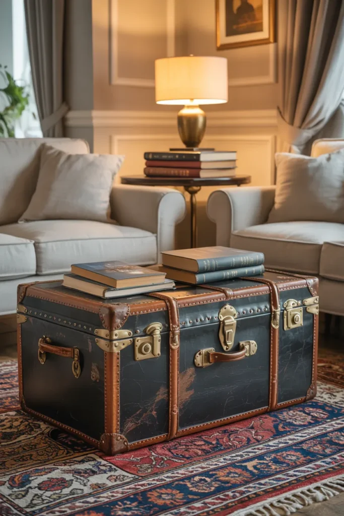 Vintage Trunk Table