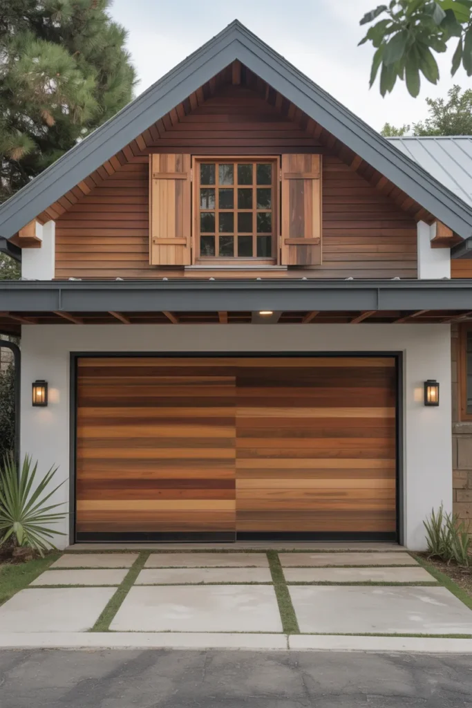 Warm Wood Garage Doors
