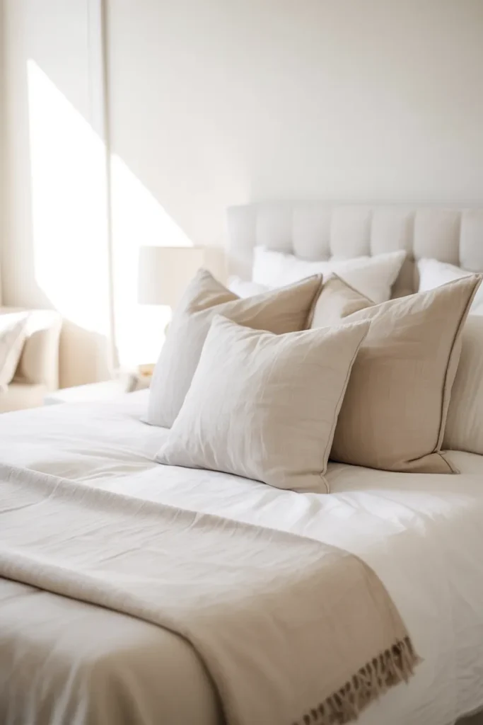 White Linen Bed