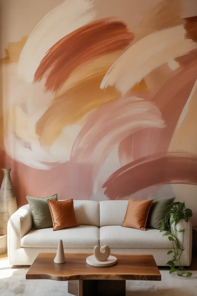 Abstract Painted Mural