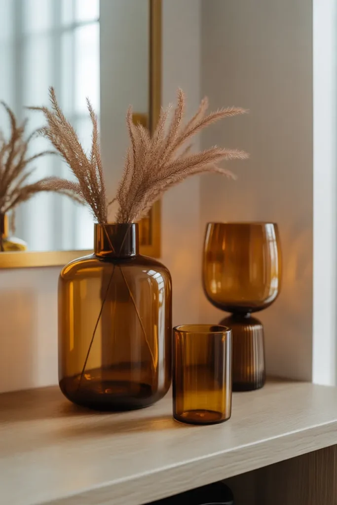 Amber Glass Decor