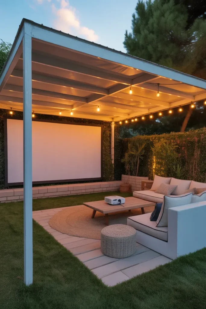 Backyard Movie Corner