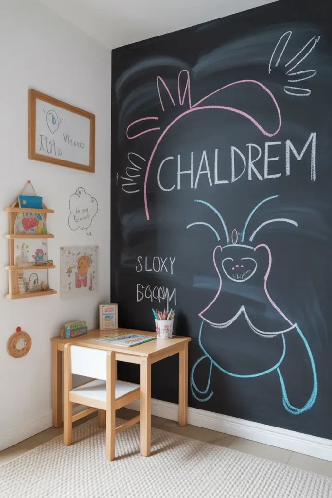 Chalkboard Wall Section