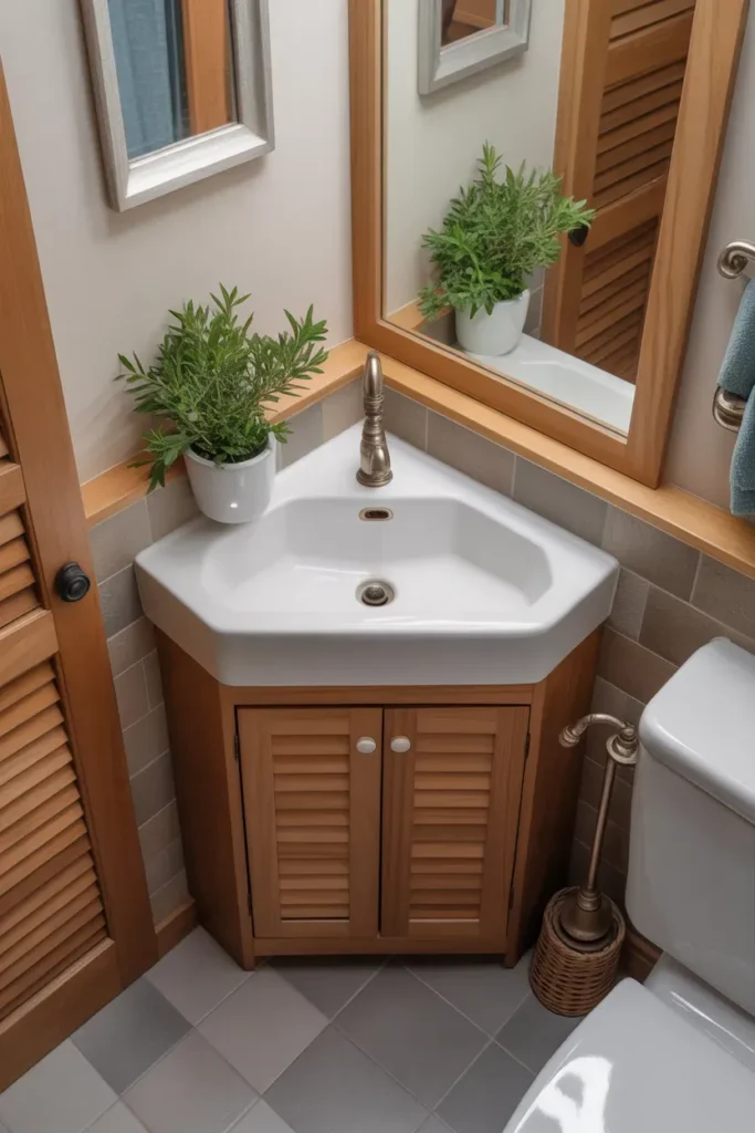 Compact Corner Sink