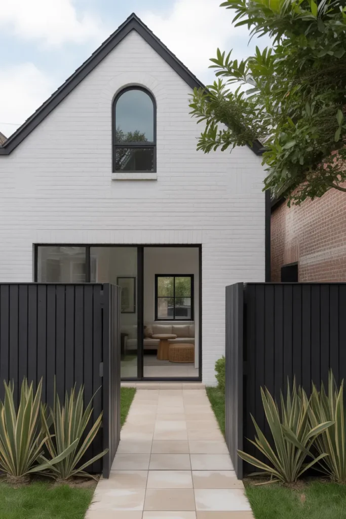 Contrasting Dark Fence