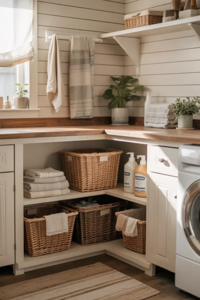 Corner Utility Shelf