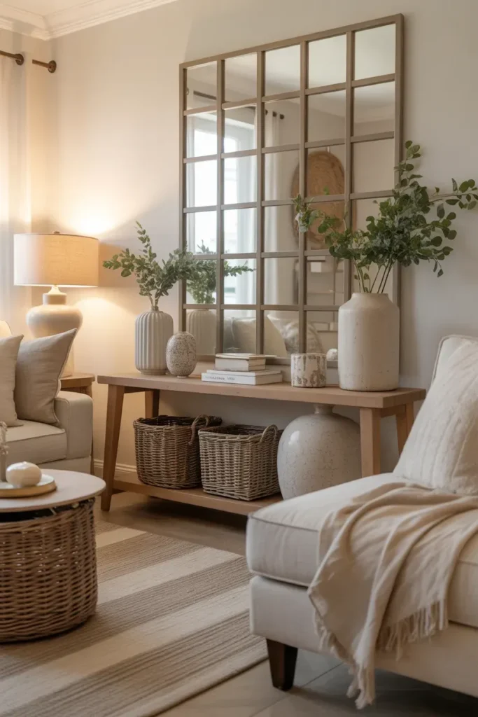 Decorative Grid Mirror