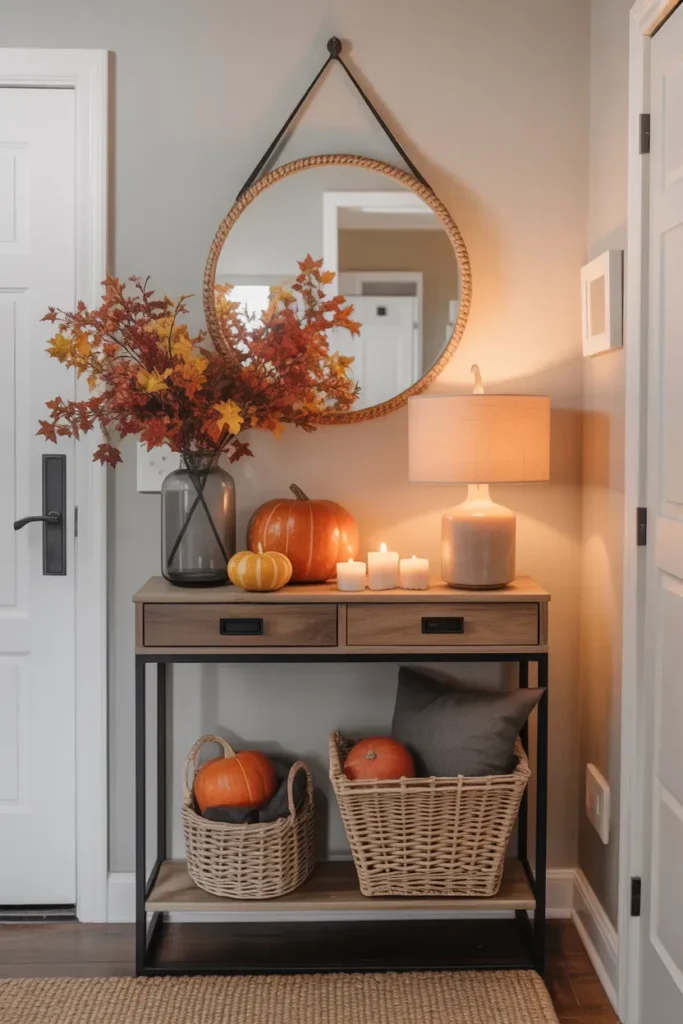 Entryway Fall Styling
