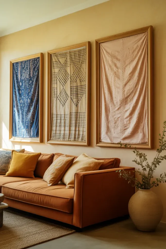 Framed Fabric & Textile Art