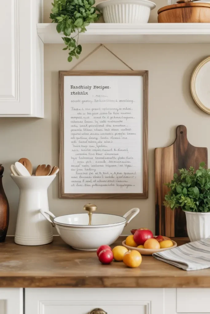 Framed Recipe Cards