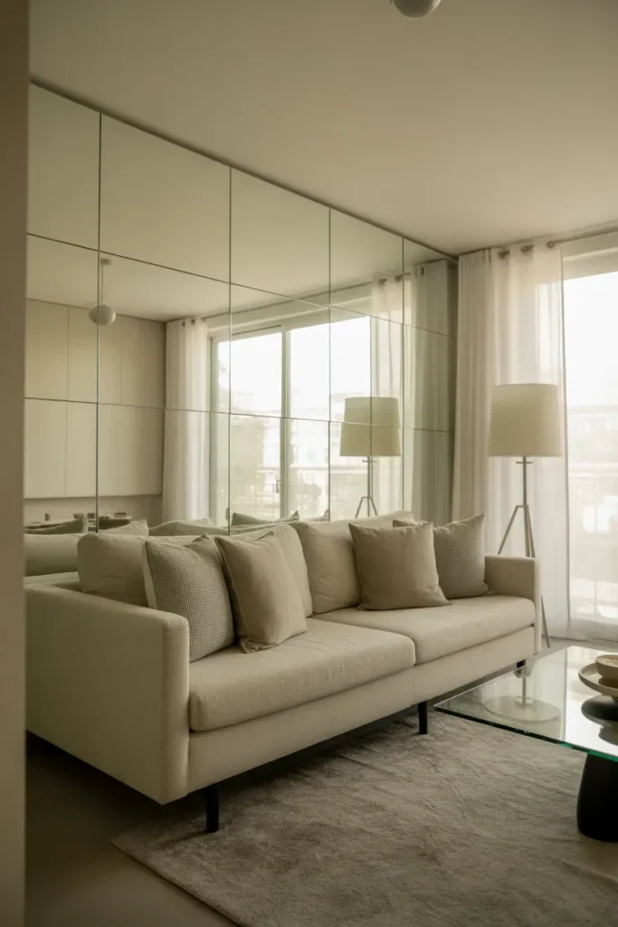 Full Wall Mirror Panel