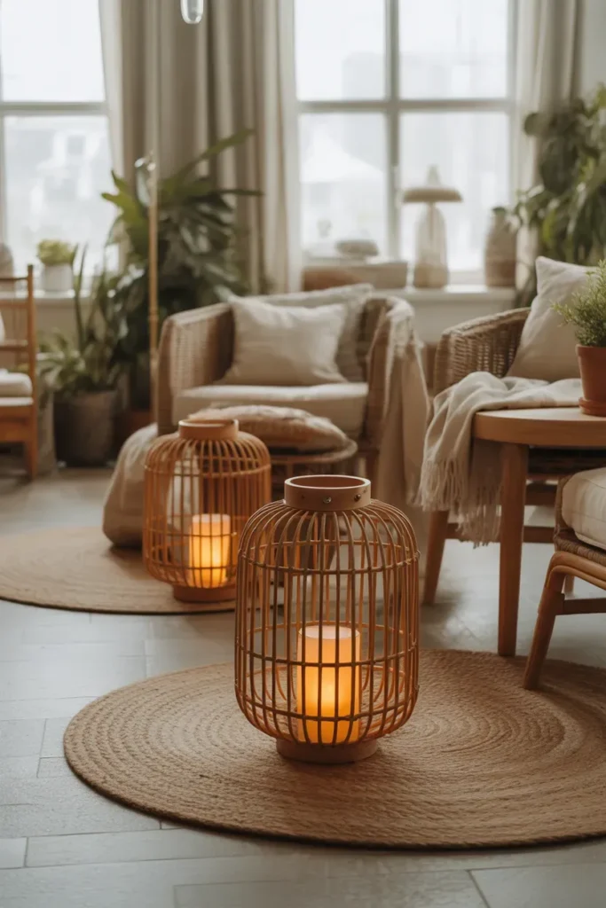 Hanging Glass Lanterns