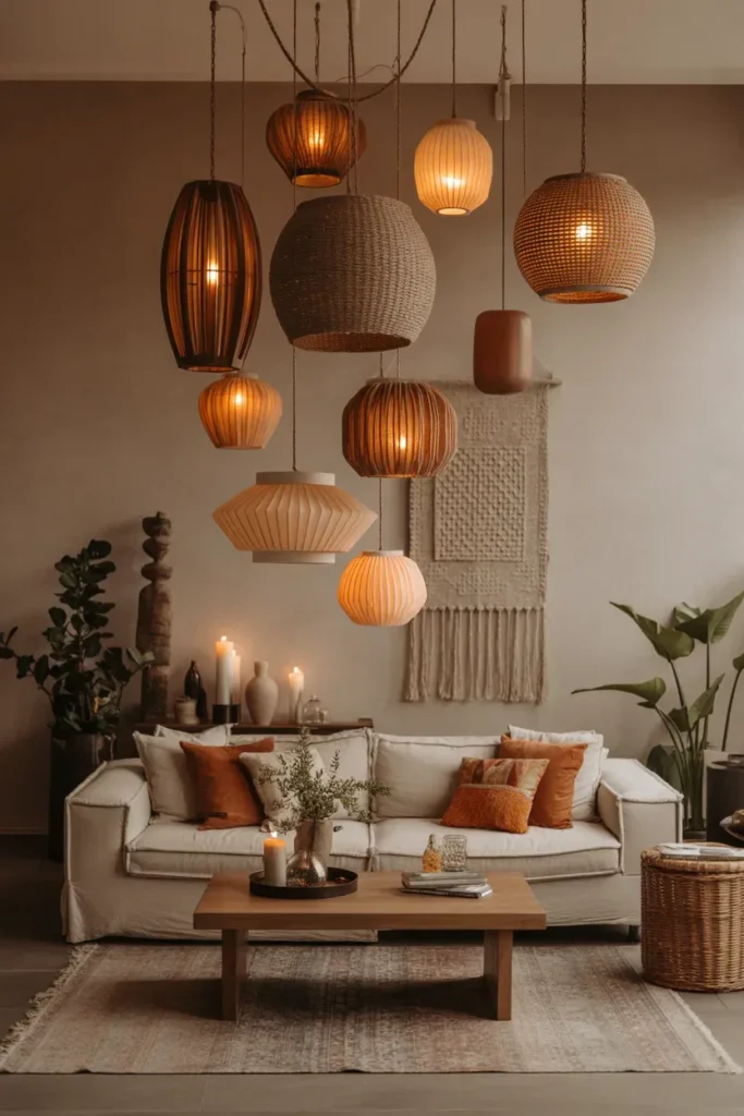 Hanging Lantern Cluster