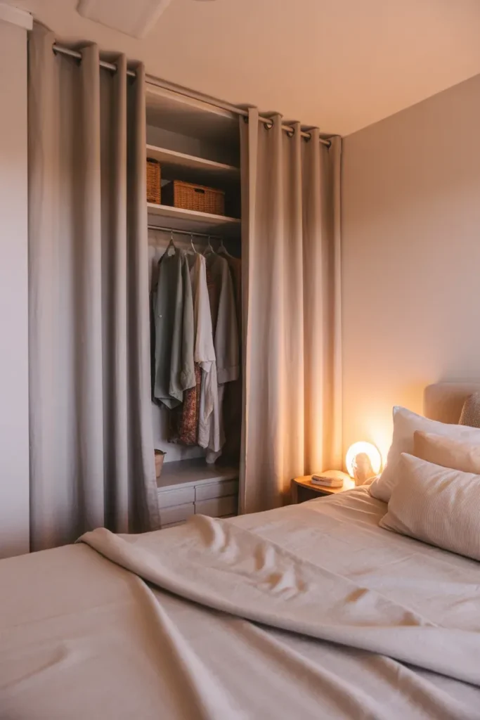 Hidden Closet Curtains