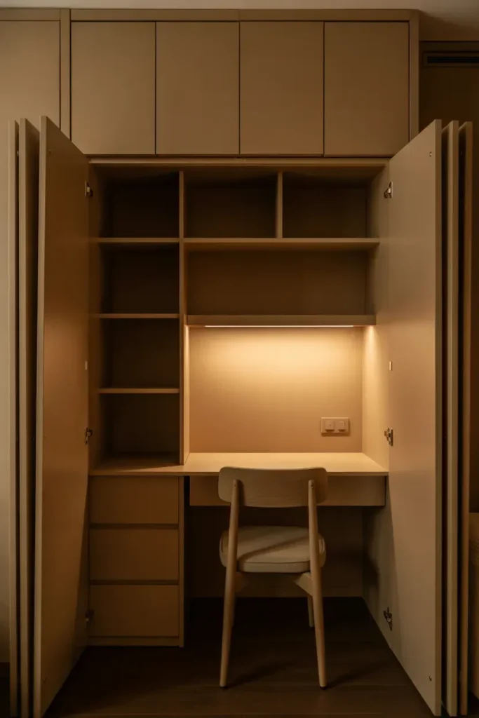 Hidden Closet Desk