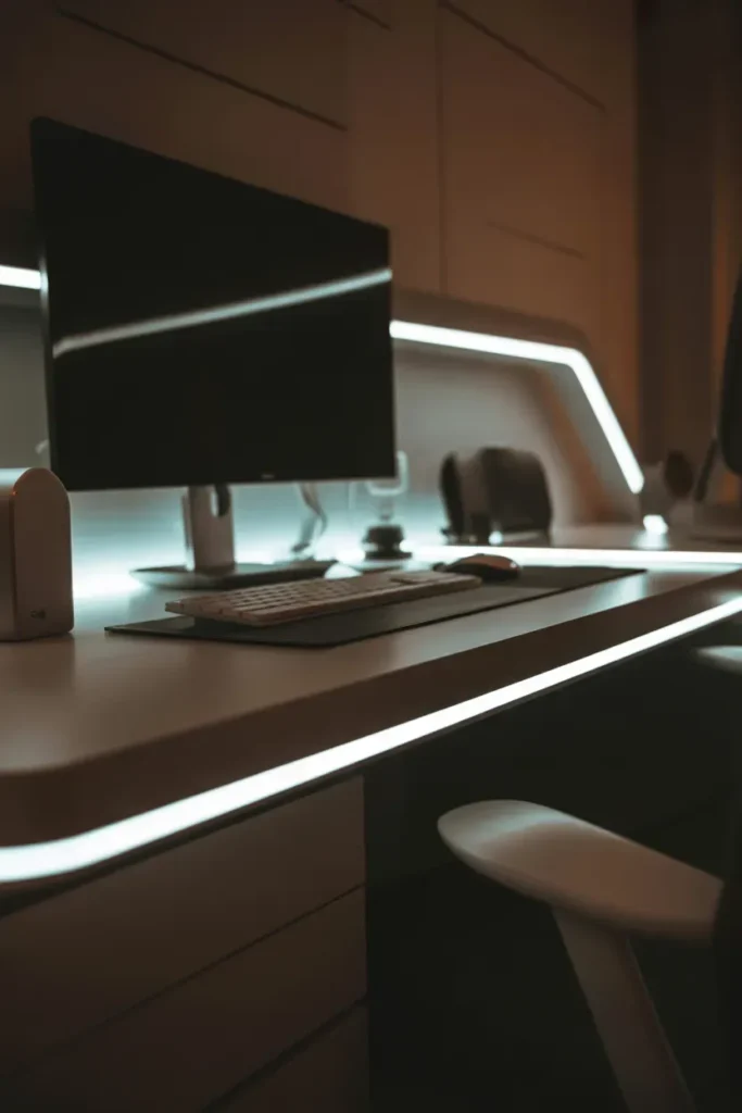 LED Lit Desk