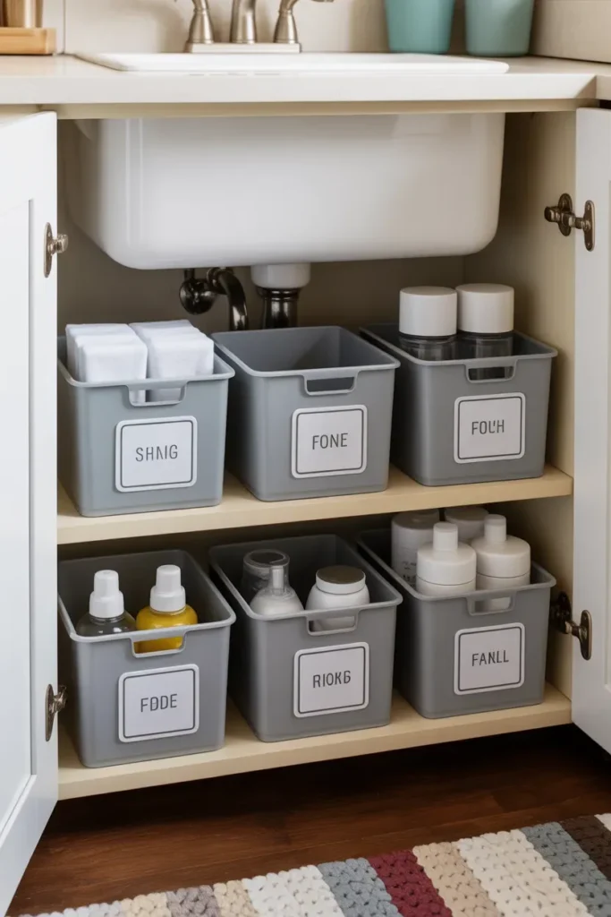 Labeled Storage Caddies
