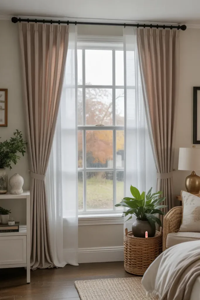 Layered Window Curtains