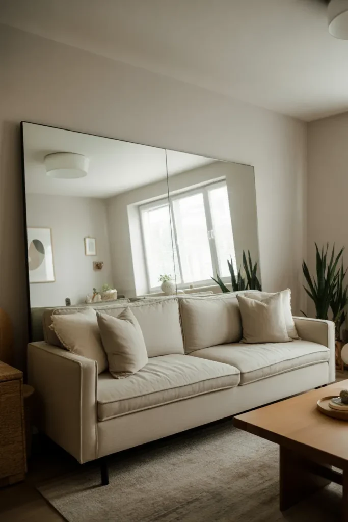 Mirror Behind Sofa