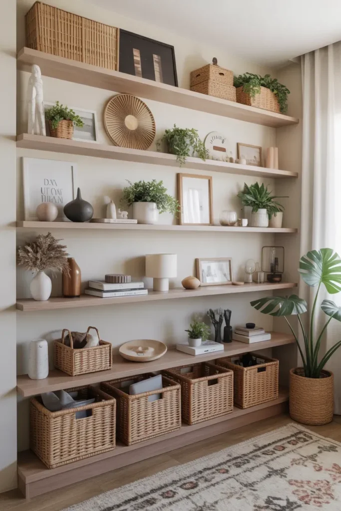 Open Shelving Display