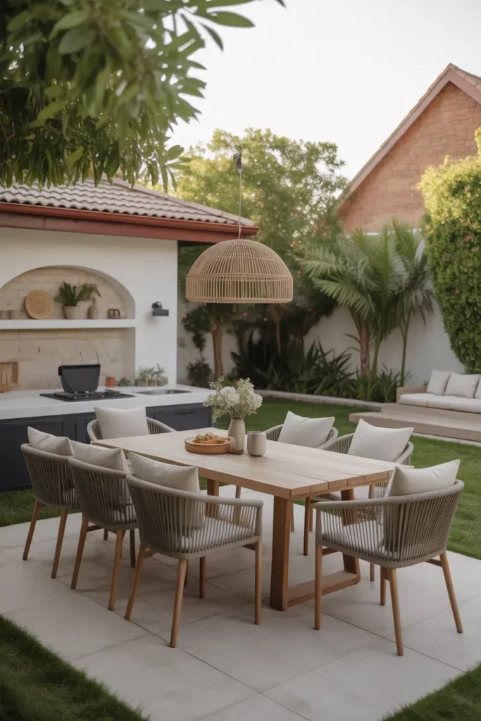 Outdoor Dining Setup