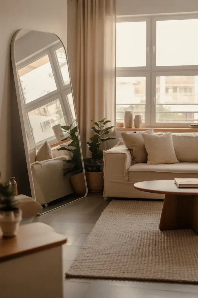 Oversized Leaning Mirror