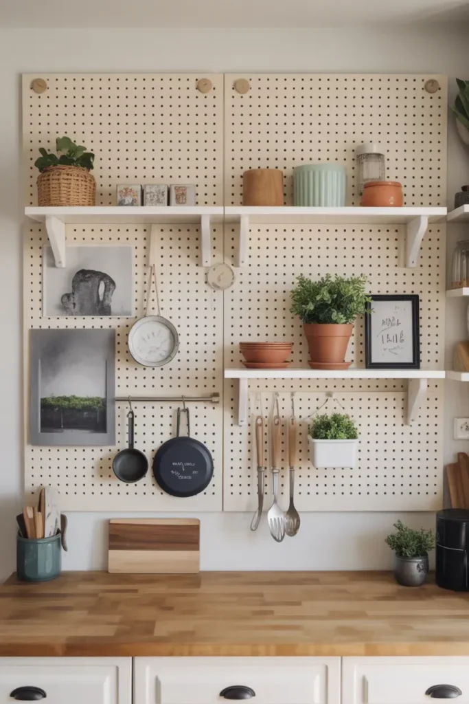 Pegboard Art Wall