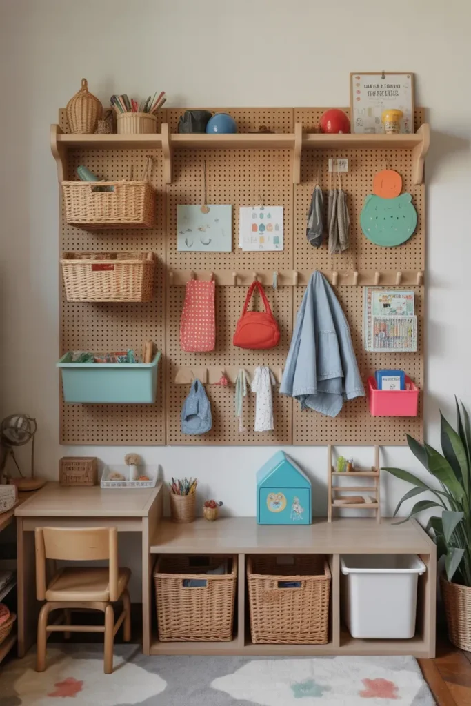 Pegboard Wall Organizer