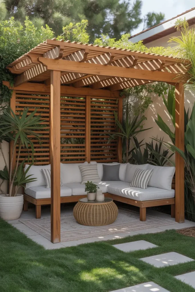Pergola Shade Corner
