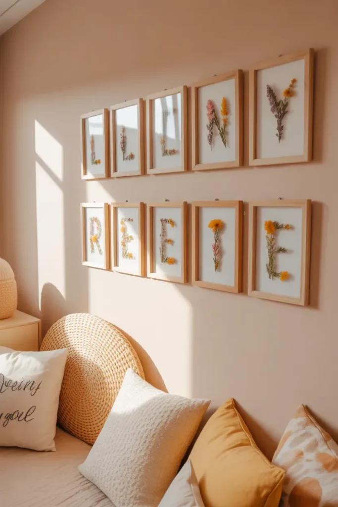 Pressed Flower Letters