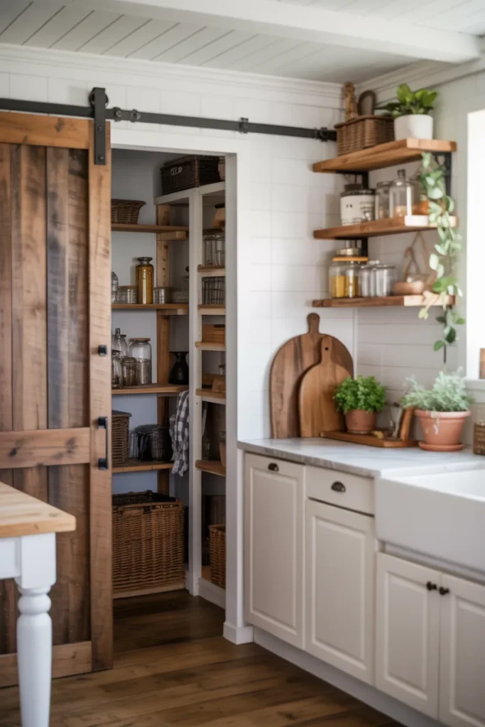 Sliding Barn Door Pantry