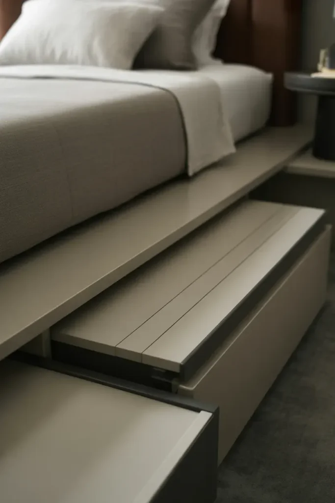 Sliding Panel Storage Bed