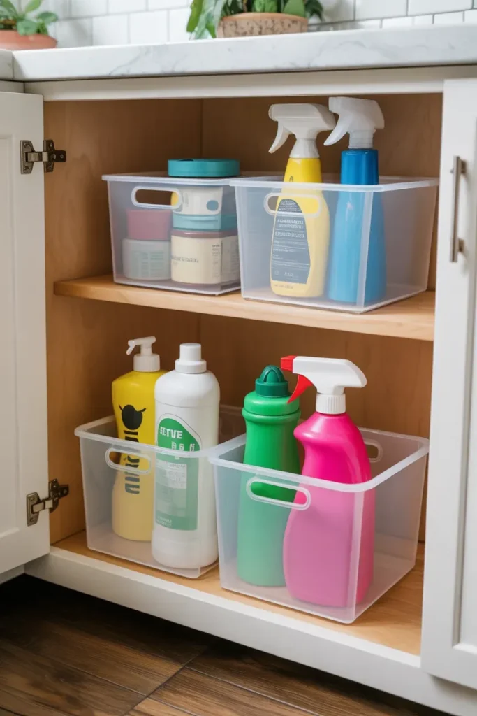 Stackable Clear Bins