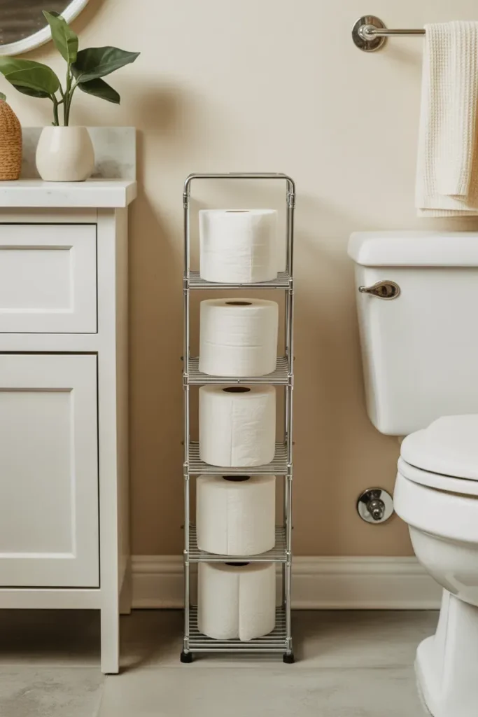 Toilet Paper Storage Tower