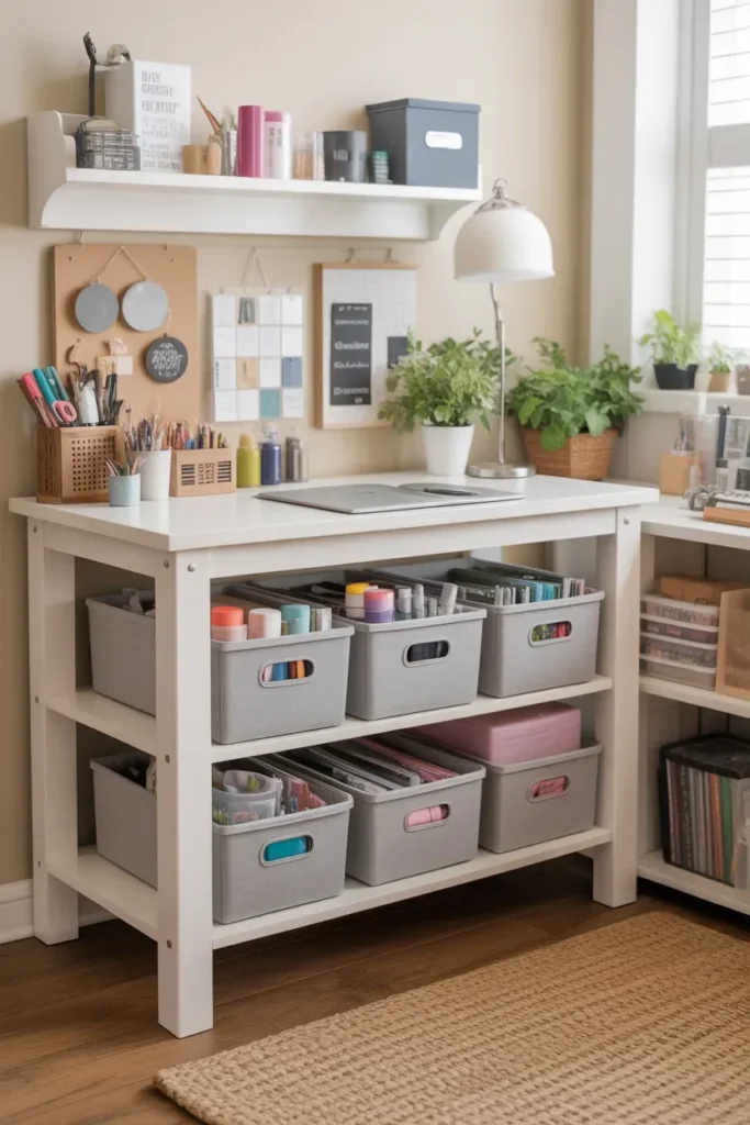 Under Table Storage Bins