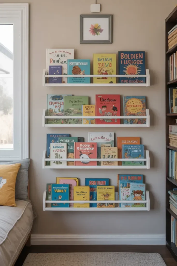 Wall-Mounted Book Display